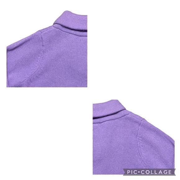 Angora Rabbit Hair/Lambswool Blend Lavender Sweater - Sz L - Picture 7 of 11